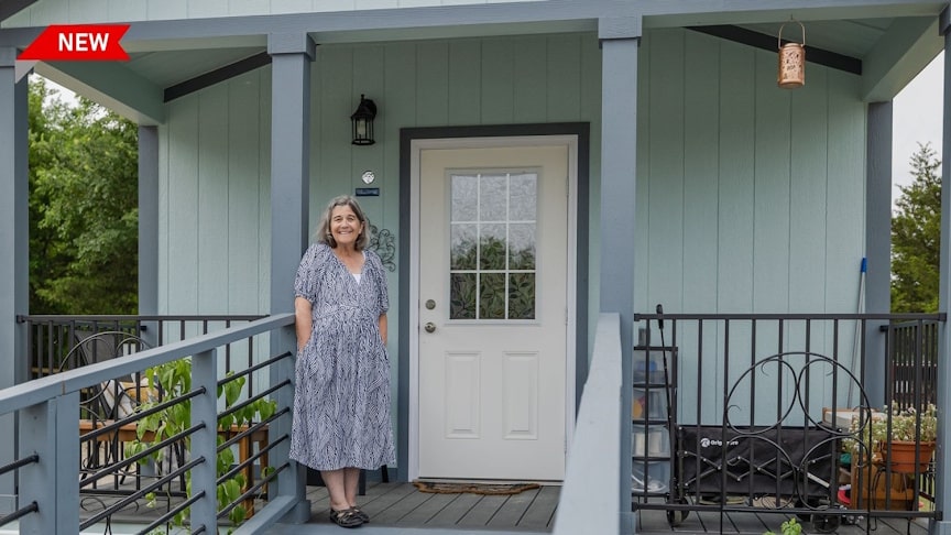 Žena si pořídila malý dům o šířce 4,5 metru, který je jako ze snu