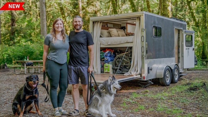 Malý dům vyrobená z přívěsu je hezčí než většina bytů
